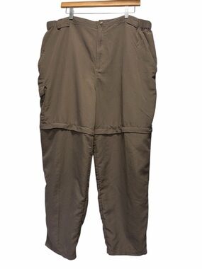 Campmor Vintage Brown Convertible Cargo Hiking Pants Shorts - Like New - XXL